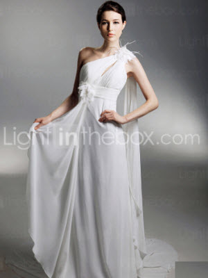 Discounted A-line Satin Wedding Dresses at Lightinthebox