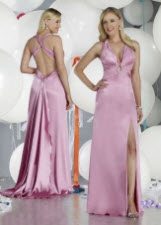 Pink Sheath Evening Dresses