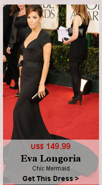 Eva Longoria Evening Dress at Golden Globe 2011