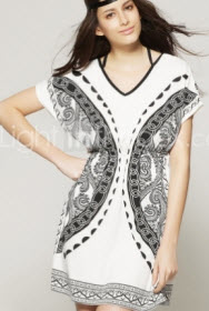 Butterfly Printed Bohemian Dresses for Women