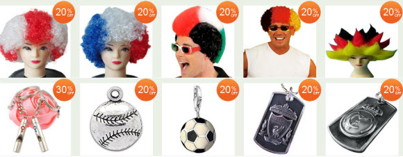Sports Fan Wigs and Accessories at AliExpress