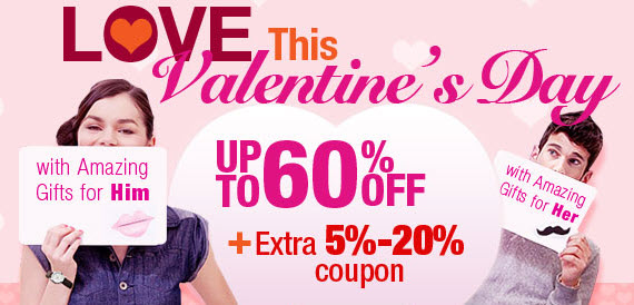 2013 Valentine's Day Deals at Dinodirect.com