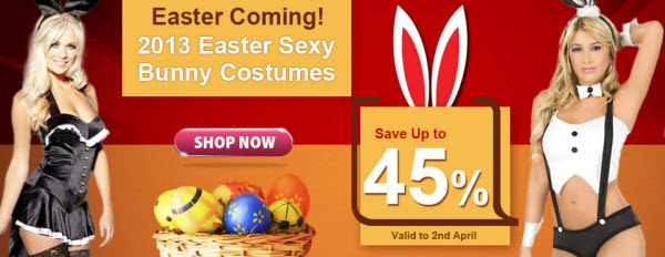 Easter 2013 Deals on Sexy Bunny Costumes at Fancyladies.com