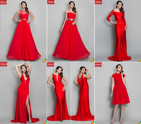 best deals on 2013 red holiday dresses