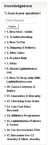 lightinthebox knowledgebase
