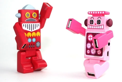 Wholesale USB Gadgets - Lovely Robot USB Hubs