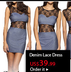 Denim Lace Dresses