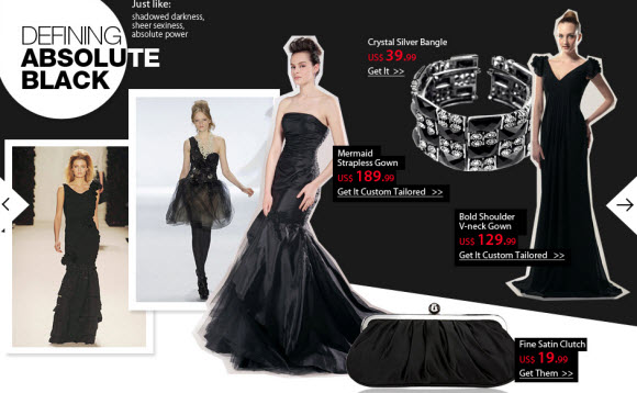 Defining Absolute Black Formal Dresses