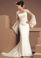 Ivory Satin Wedding Dresses