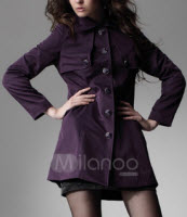 Vintage Long Sleeve Outerwear on Milanoo