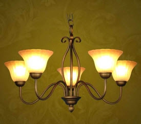 Antique Bronze 5-Light Linear Chandeliers