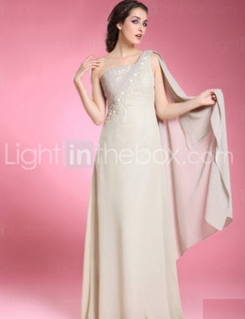 Column One-shoulder Mother of the Bride Dresses