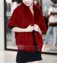 Cony Hair Fox Fur Fashion Coats