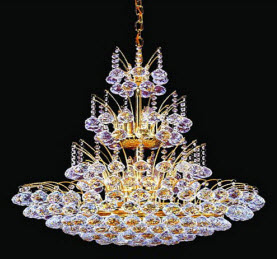 Electrophoresis K9 Gold Crystal Chandeliers