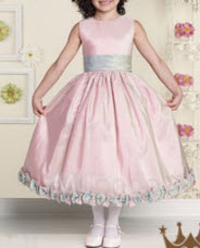Pink Sleeveless Flower Girl Dresses