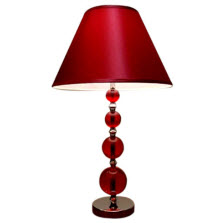 Red Fabric Table Lamps