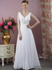 A-line V-neck Wedding Dresses