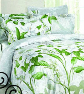 Green Floral Bedding Sets