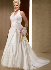 Ivory Halter Wedding Dresses