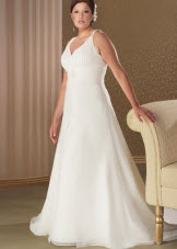 Sweep Aline Plus Size Wedding Dresses