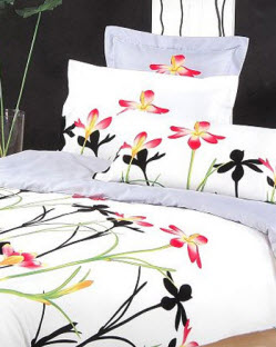 White Floral Bedding Sets