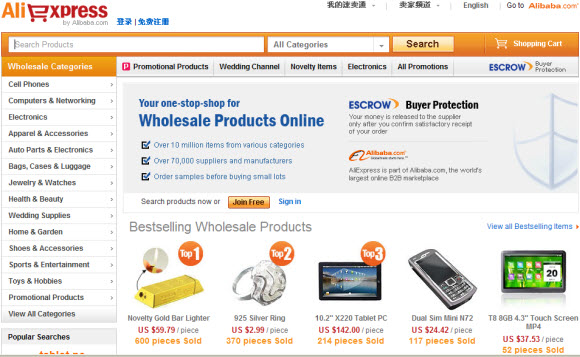 China Wholesale Platform AliExpress