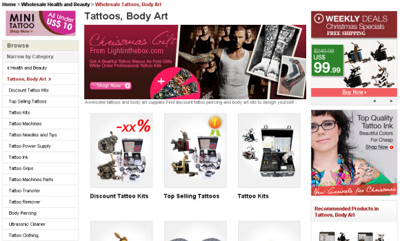 Tattoo Supplies on Lightinthebox