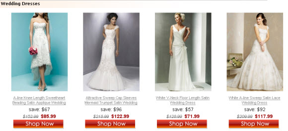 Wedding Dresses 2011 Deals from Milanoo