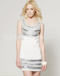 Jewel Embellish Mesh Dresses