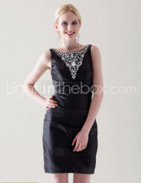 Sheath Column Black Summer Dresses