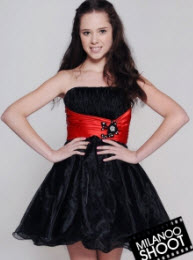 Strapless Black Summer Homecoming Dresses