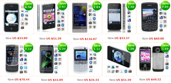 Top 40 Cell Phones on Sale at aHappyDeal