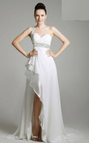 Chiffon One-Shoulder Evening Dress at Lightinthebox