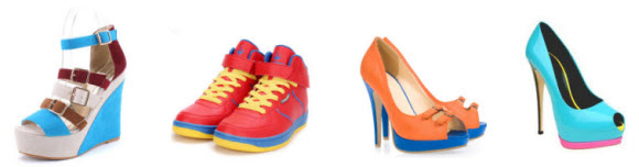 Color Block Shoes at Milanoo