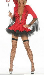 Sexy Acrylic Spandex Women's Demon Costume