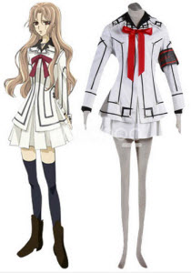 Vampire Knight Night Class Girl Kurosu Yuuki Cosplay Costume