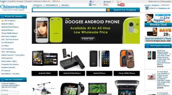 China Electronic Gadget Store Chinavasion.com