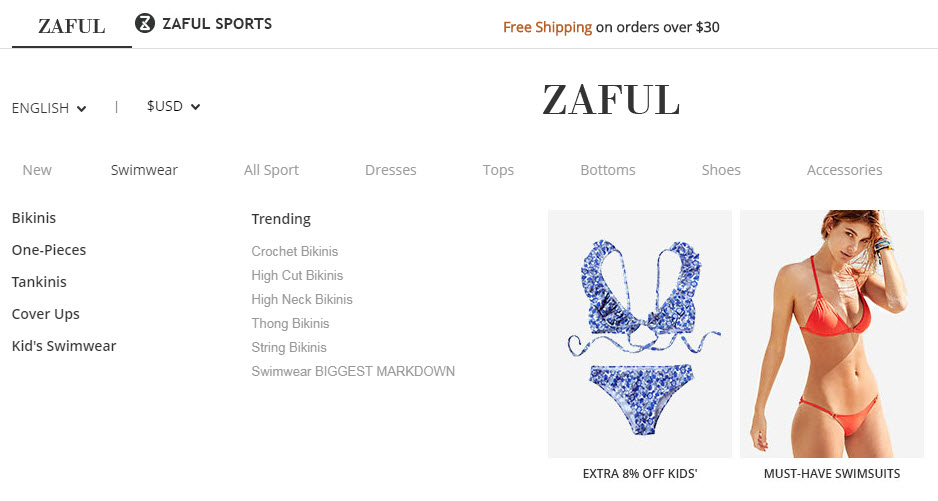 Zaful Swimwear