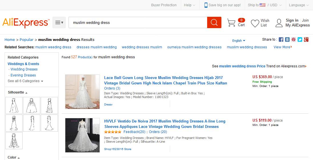 Muslim Wedding Dresses at AliExpress