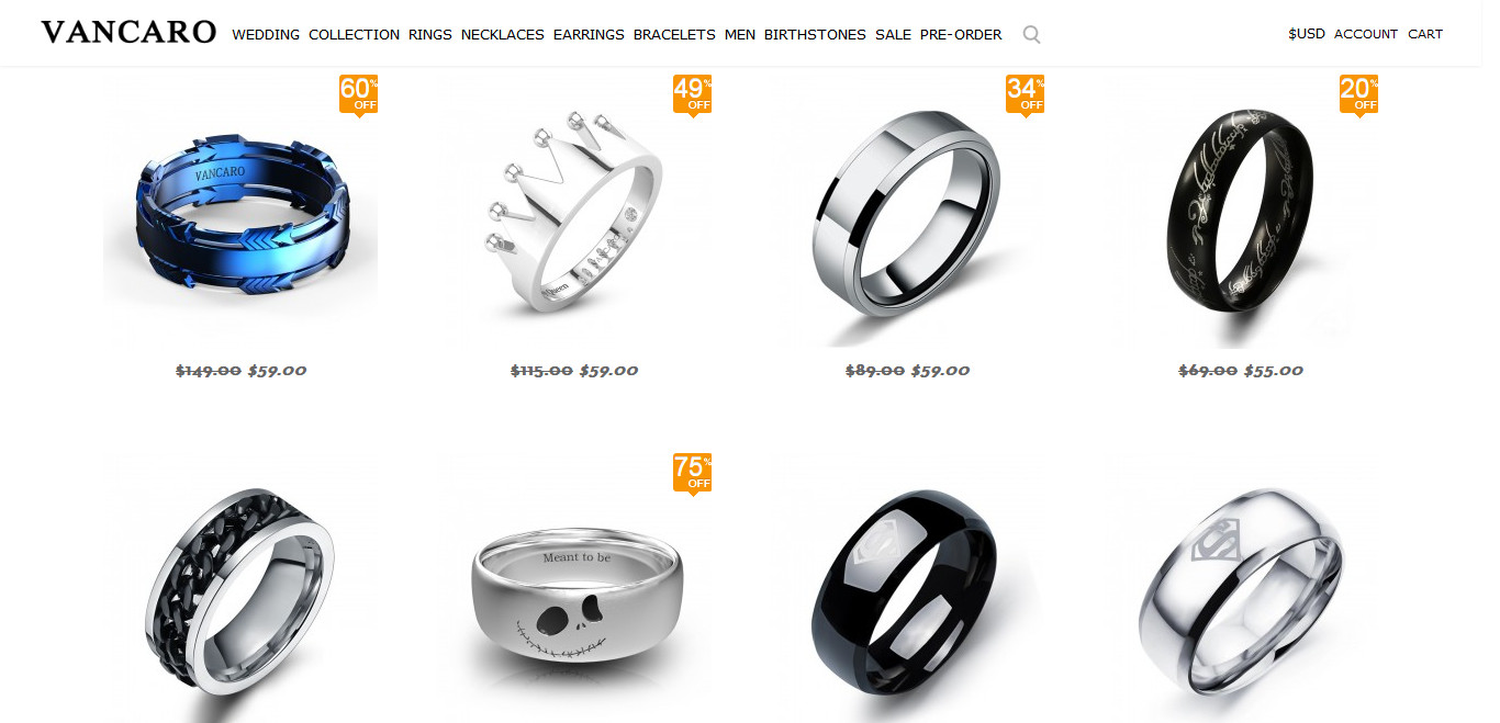 Vancaro Men's Rings