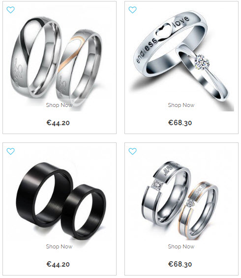 Jeulia couple rings