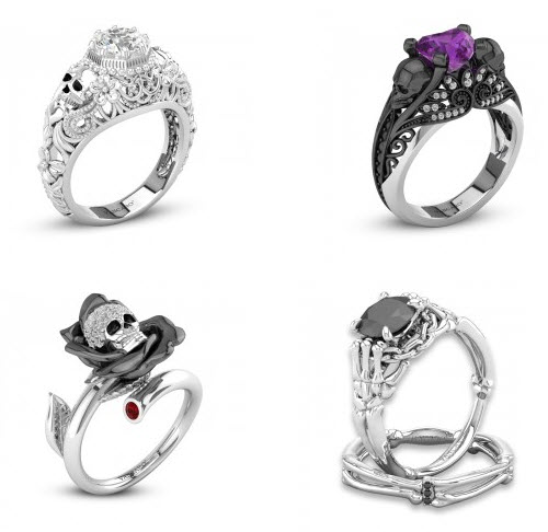 Skull rings for engagement